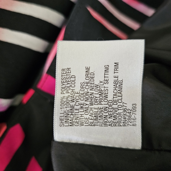 Worthington Black and Pink A-Line Skirt - Picture 5 of 5